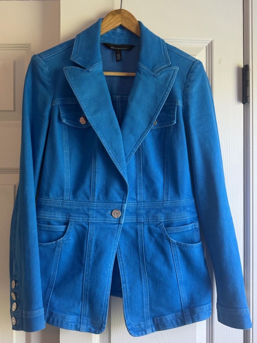 WHBM Women’s Blue Tailored Jean Jacket